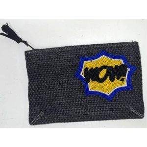 Rim‎ N Roll Cloth and Hand Beaded Wow Pouch Clutch